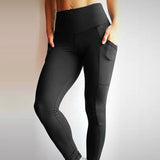 NORMOV High Waist Fitness Leggings Women Push Up Workout Legging with Pockets Patchwork Leggins Pants Women Fitness Clothing